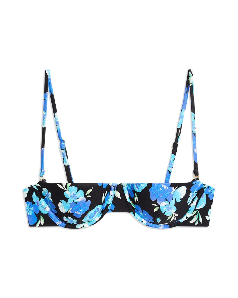 90'er Blomsterdrøm: Balconette Bikini Top til Solrige Dage - Perfekt Pasform!